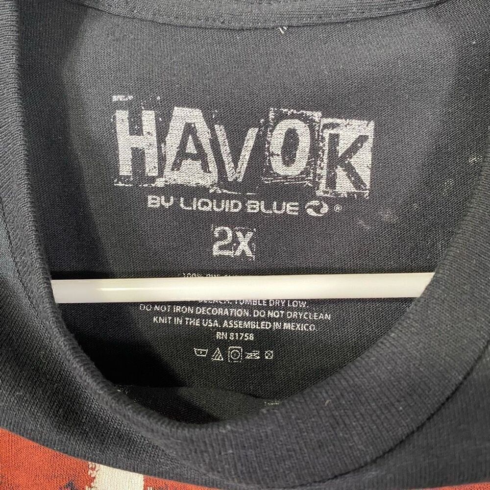 Havok by Liquid Blue Mens Pink Dark Side of the Moon Splatter T-Shirt Black 2XL - Picture 3 of 3